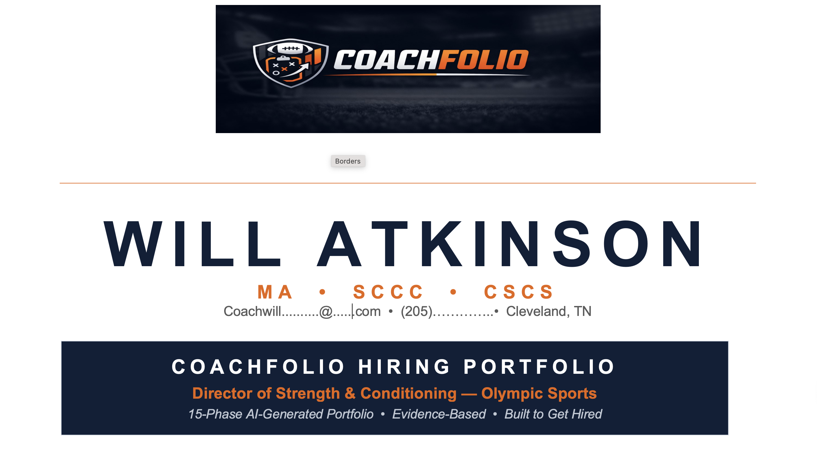 Coachfolio AI hiring system for coaches